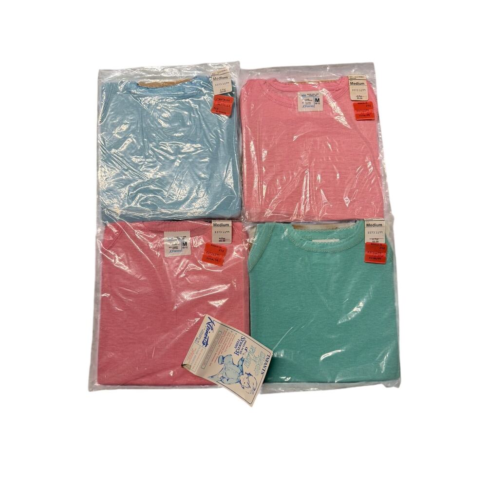 Kleinert's NWT Vintage Tank Top Medium Pastel 4-Pack
